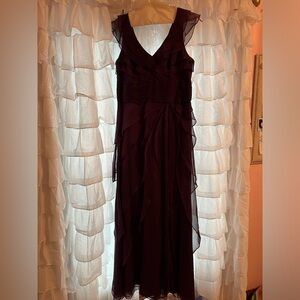 Purple David’s Bridal Bridesmaid Dress